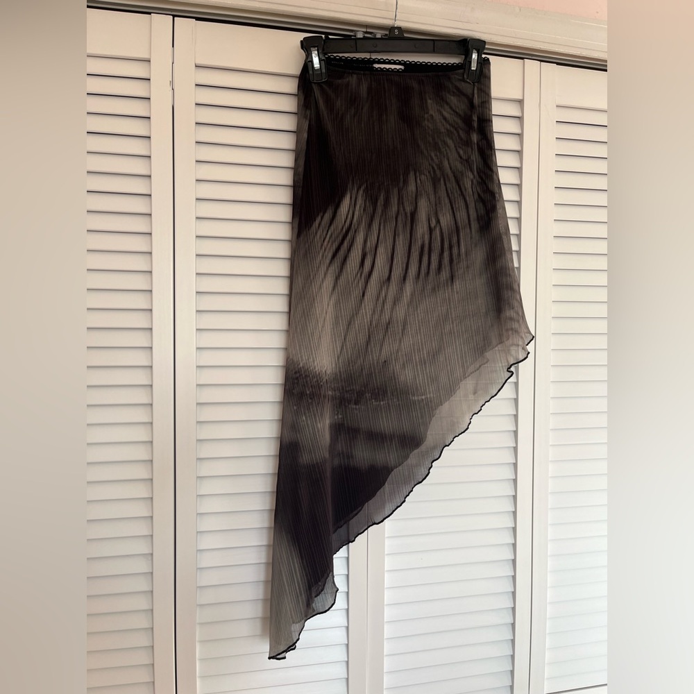 Asymmetrical Sheer Skirt